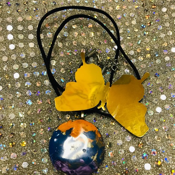 Reversible Unique Rare Vintage Handmade Necklace - Picture 9 of 12